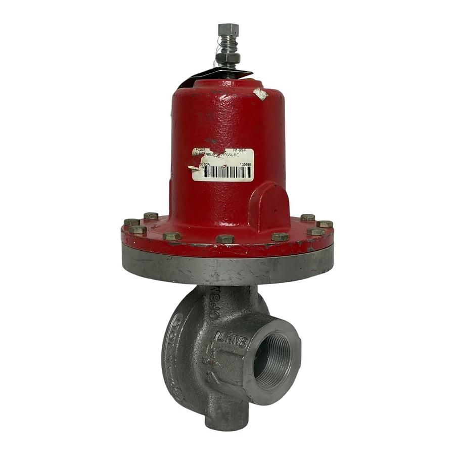 Used Jordan Valve 1-1/2" Model 60 Sliding Gate Pressure Regulator Valve 316SS New