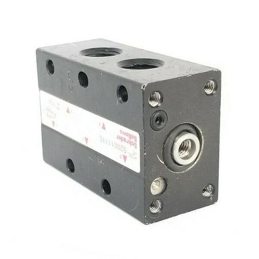 Used SCHRADER BELLOWS 520011115 SOLENOID VALVE 150 PSI W/OUT COIL