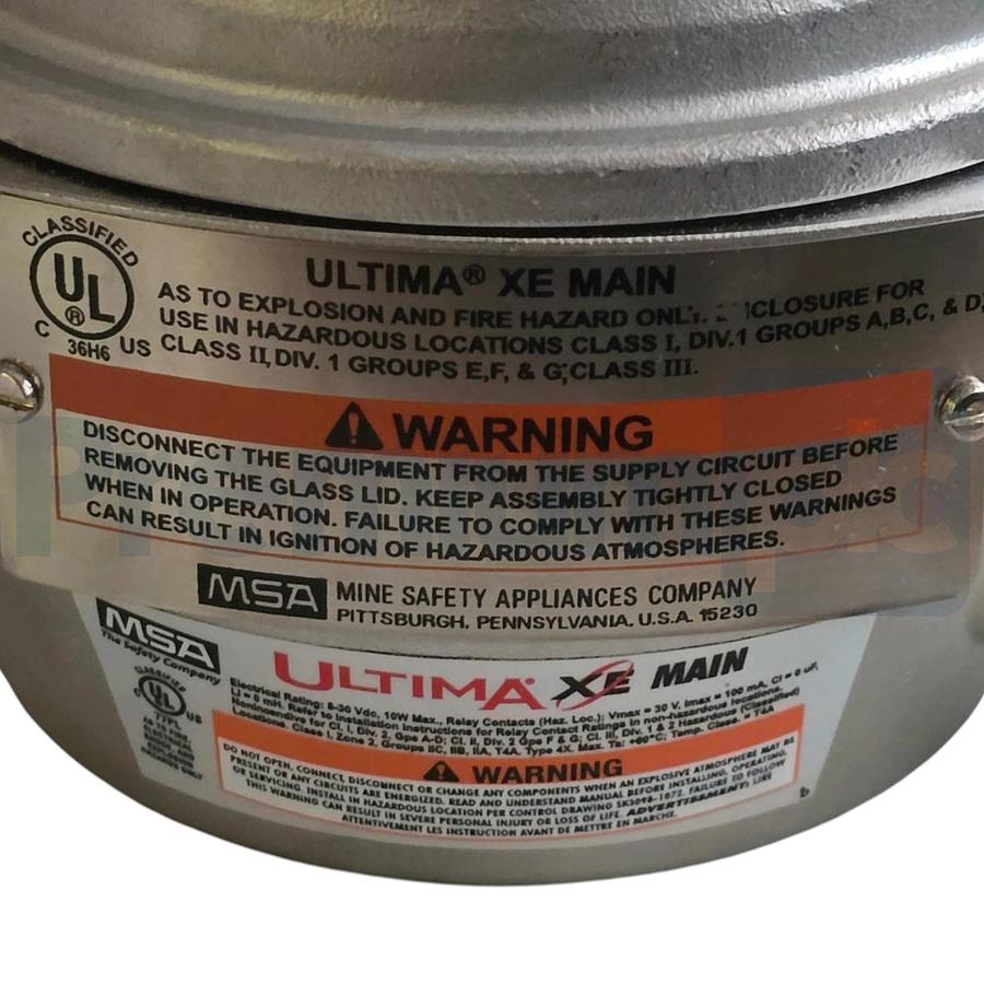 Used MSA Ultimax XE Gas Monitor A-ULTIMAX-XP-E-14-U-3-D-1-0-0-0-0-1-0-0 w/o Sensor