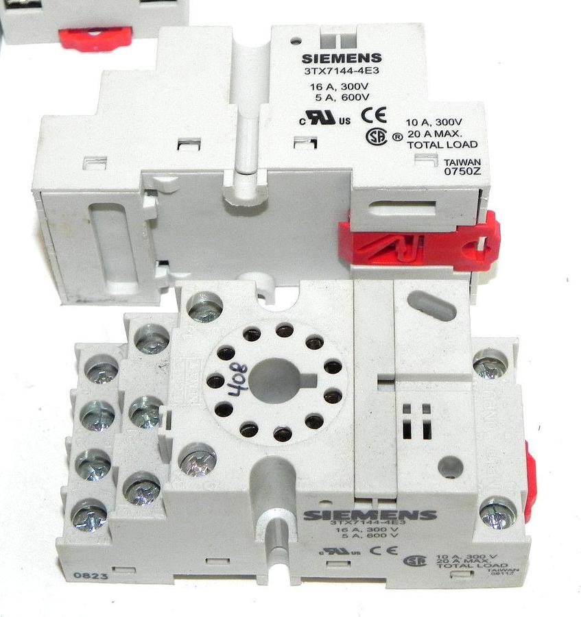 Used LOT OF 33 SIEMENS 3TX7144-4E3 RELAY SOCKETS 3TX71444E3