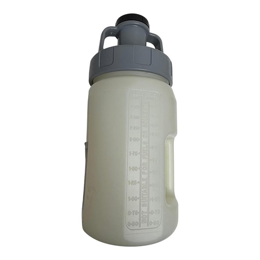Used OilSafe 3 Litre 3 US Quart Storage Lid Jug Oil Fluid Transfer Container Grey New