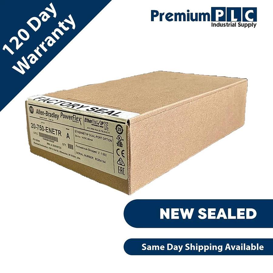 Used NEW SEALED ALLEN BRADLEY 20-750-ENETR /A PowerFlex Ethernet/IP DUAL-PORT OPTION 884951290938