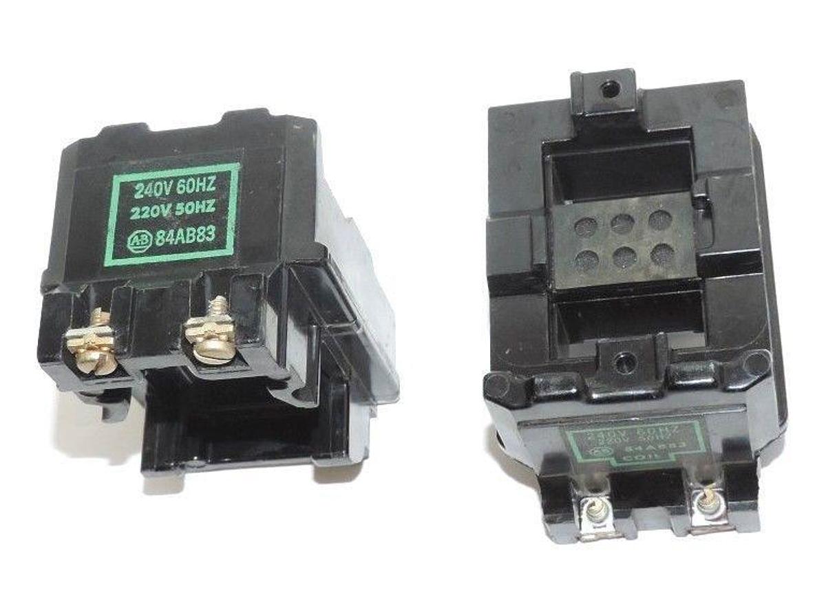 Used LOT OF 2 ALLEN BRADLEY 84AB83 COILS 240V 60HZ, 220V 50HZ