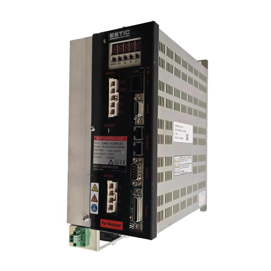 Used ESTIC ENRZ-AU50R-2K AXIS CONTROL UNIT 3P 200/230VAC 50/60HZ 13.3A/3.8kVA 2400W