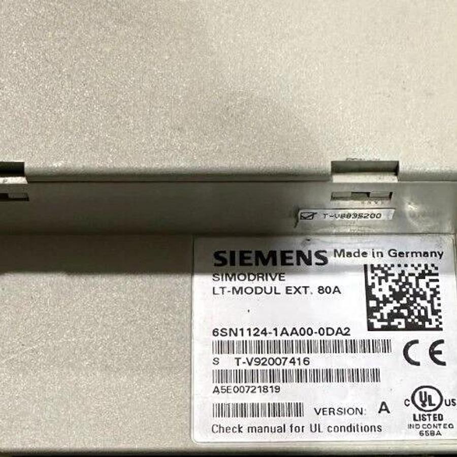 Used SIEMENS 6SN1124-1AA00-0DA2 / 6SN11241AA000DA2 SIMODRIVE POWER LT MODULE EXT 80A