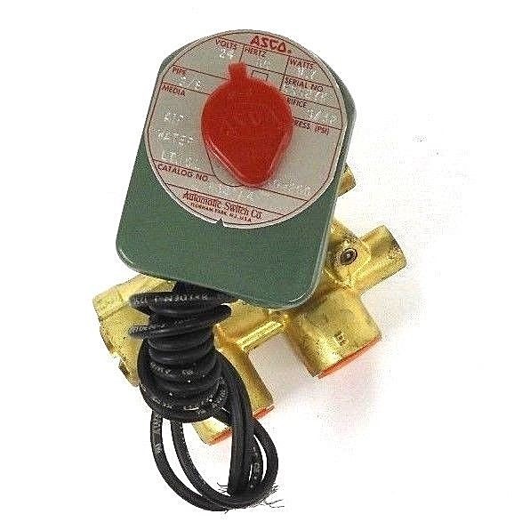 Used NEW ASCO 8321A4 SOLENOID VALVE 24 VOLTS, 3/8 PIPE, 9.7 WATTS, 10-200 PSI