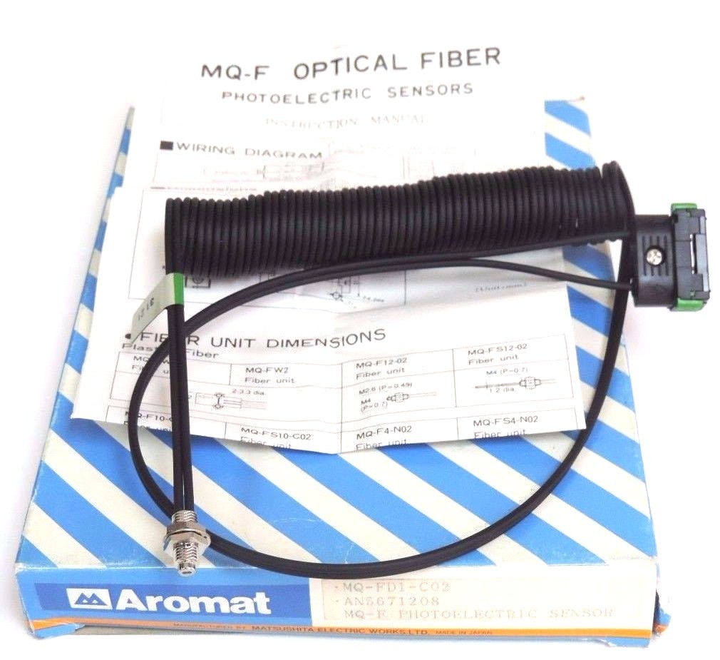 Used NIB AROMAT MQ-FD1-C02, MQ-F PHOTOELECTRIC SENSOR AN5671208, MQFD1C02