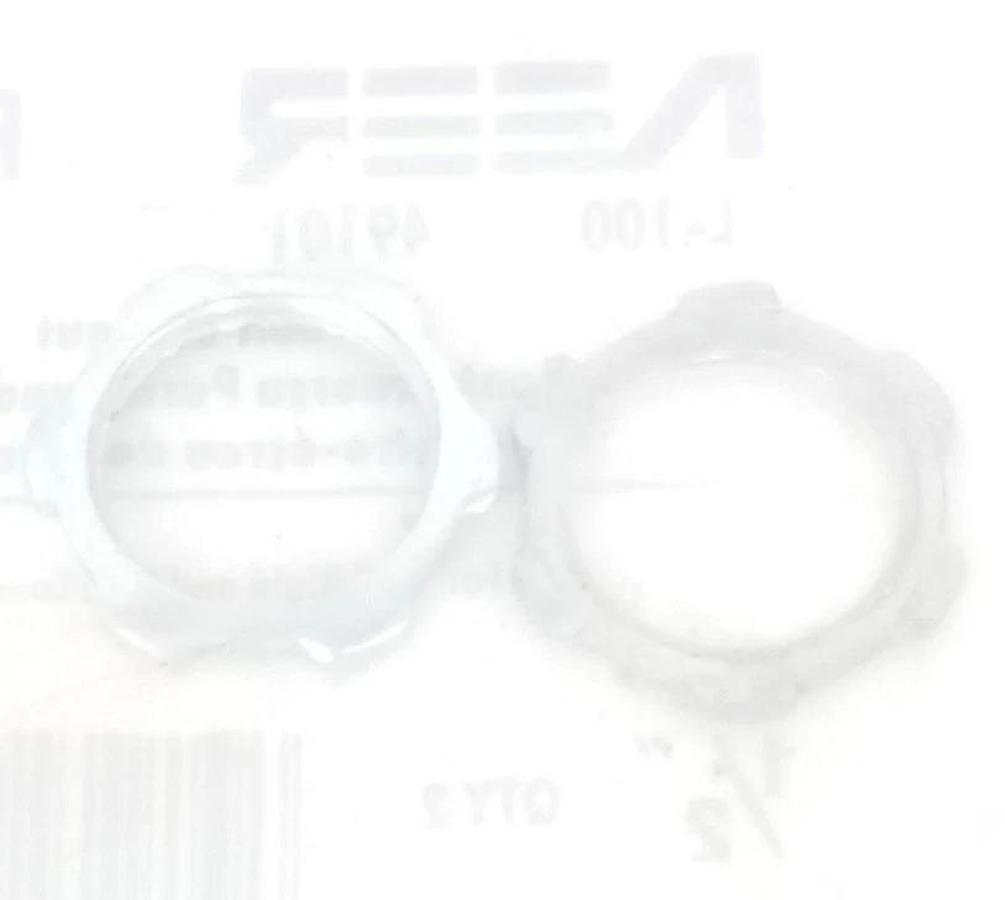 Used BAG OF 2 NEW NEER L-100 RGD CONDUIT LOCKNUT 49101, 1/2''