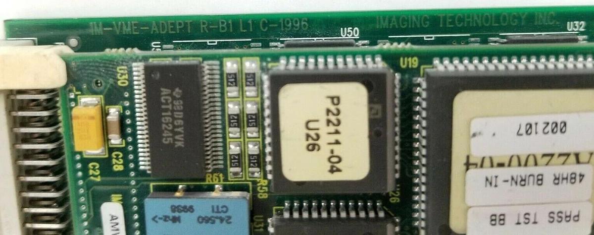 Used ADEPT TECH. 10332-00655R EVI PCA VME FRAME GRABBER BOARD W/ CM-CLU R-A