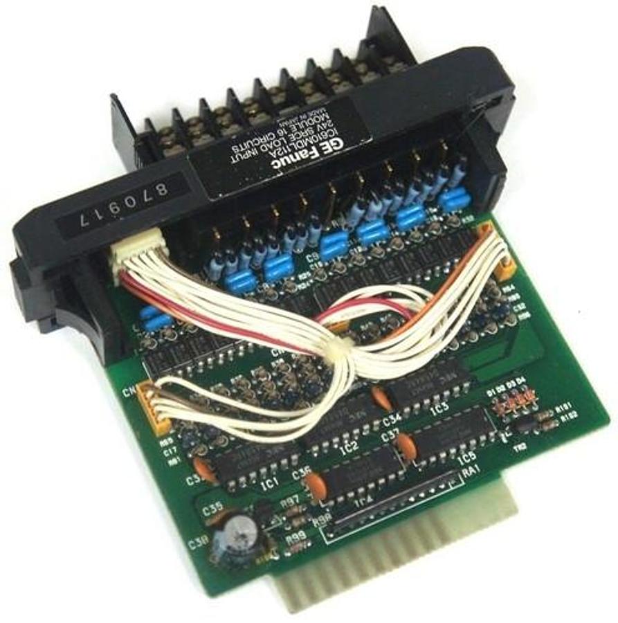 Used GE FANUC IC610MDL112A INPUT MODULE 24V SRCE LOAD INPUT 16 CIRCUITS