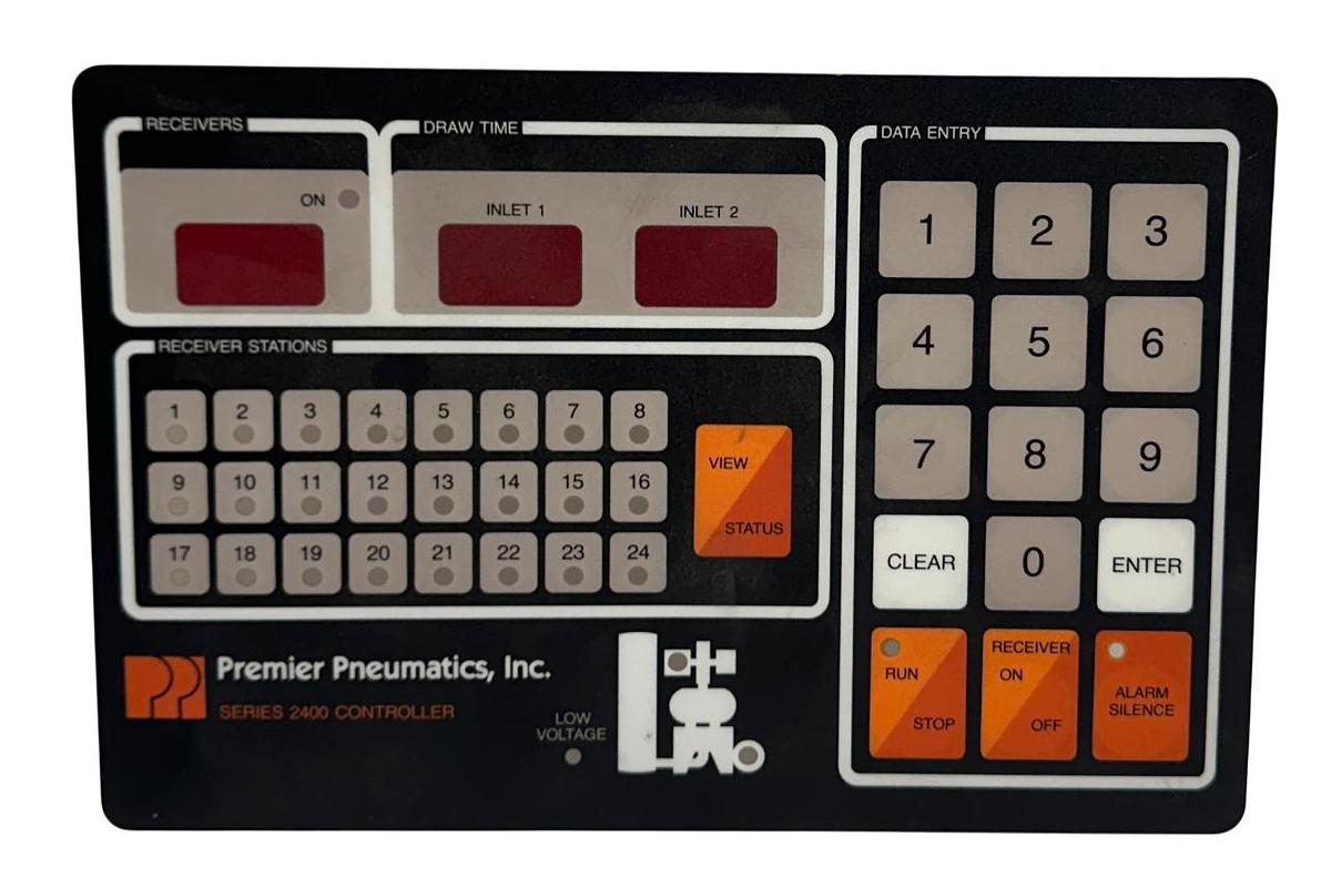 Used PREMIER PNEUMATICS SERIES 2400 CONTROLLER *FACEPLATE ONLY OEM NSNP