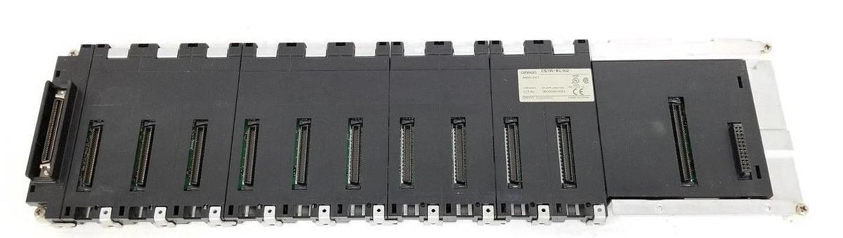 Used OMRON CS1W-BC102 BACKPLANE BASE UNIT 05602001 NK APP. 98A106 CS1WBC102