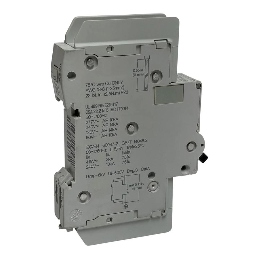 Schneider Electric M9F42110 Multi9 C60BP 1 Pole 10A C Curve Circuit Breaker New