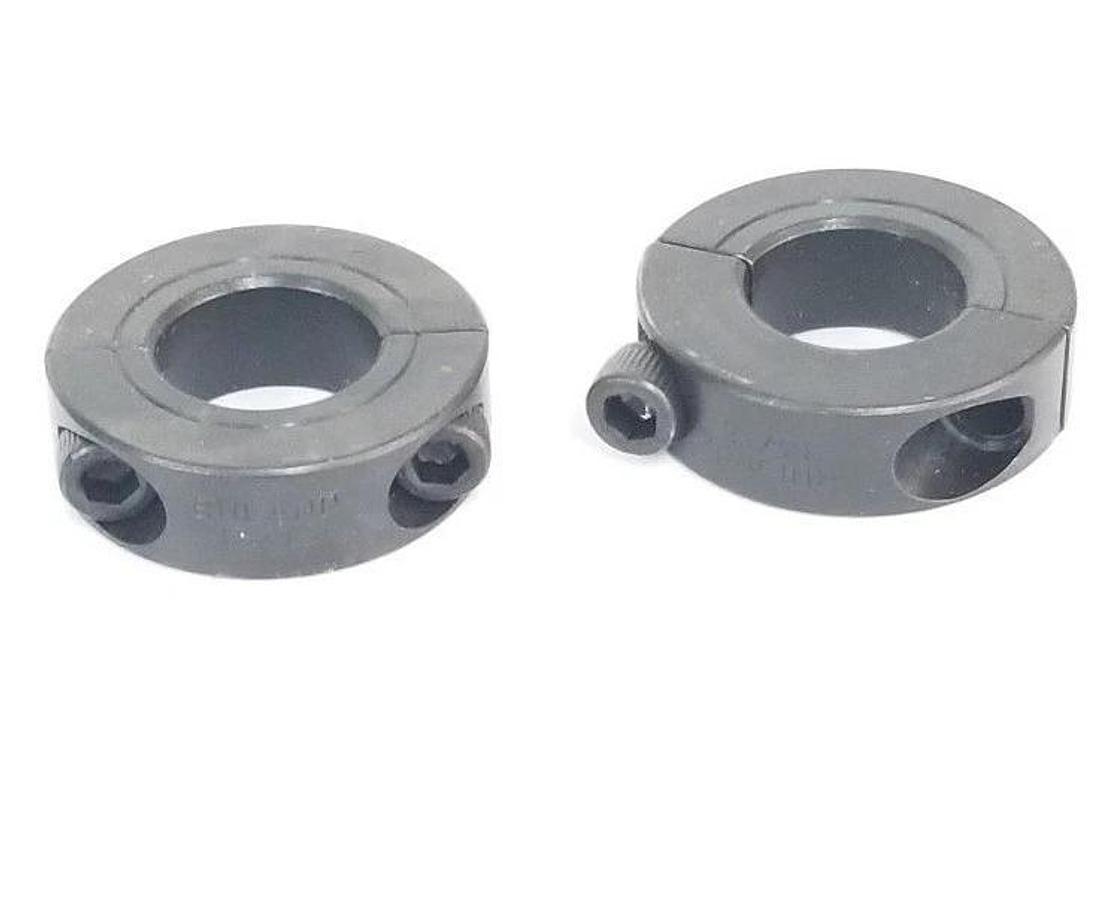 Used LOT OF 2 RULAND 13/16 SHAFT CLAMPS (MISSING ONE SCREW)