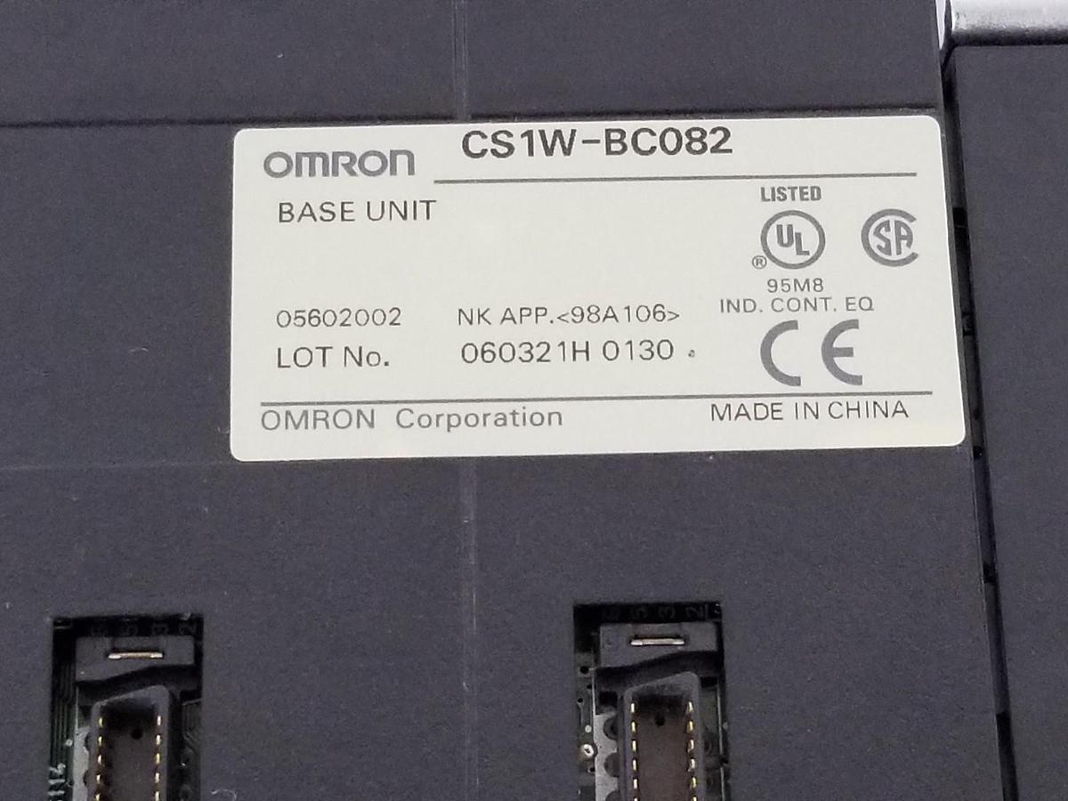 Used OMRON CS1W-BC082 BASE UNIT CS1WBC082, 8-SLOT