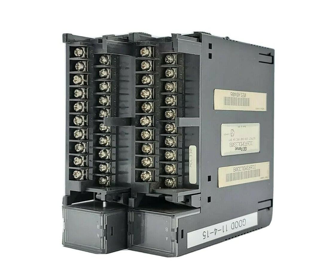 Used LOT OF 2 GE FANUC IC693MDL330B OUTPUT MODULES 120/240V, 1A 8PT