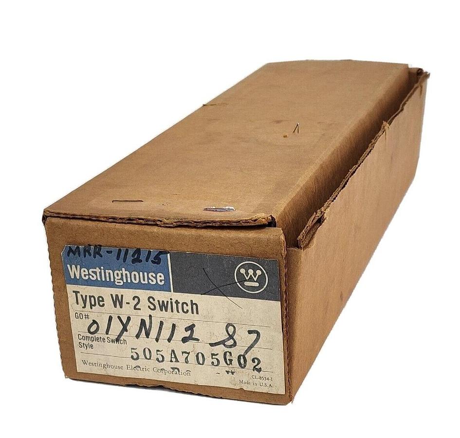 Used NIB WESTINGHOUSE 505A705-SH2 ROTARY SWITCH 505A705, 505A705G02 TYPE W-2 SWITCH