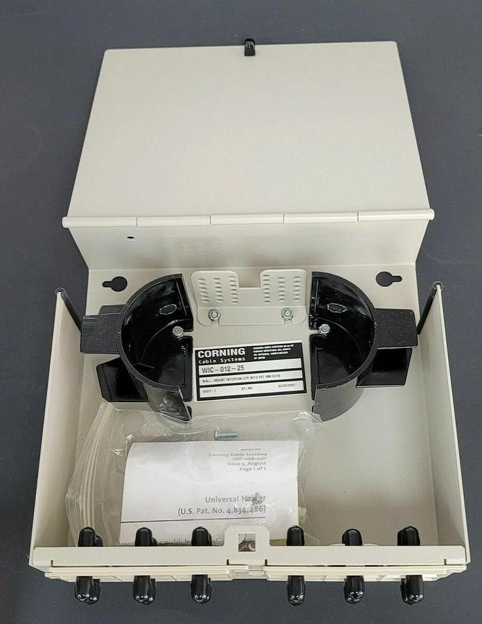 Used NIB CORNING WIC-012-25 WALL-MOUNT INTERCONNECT CENTER WIC01225