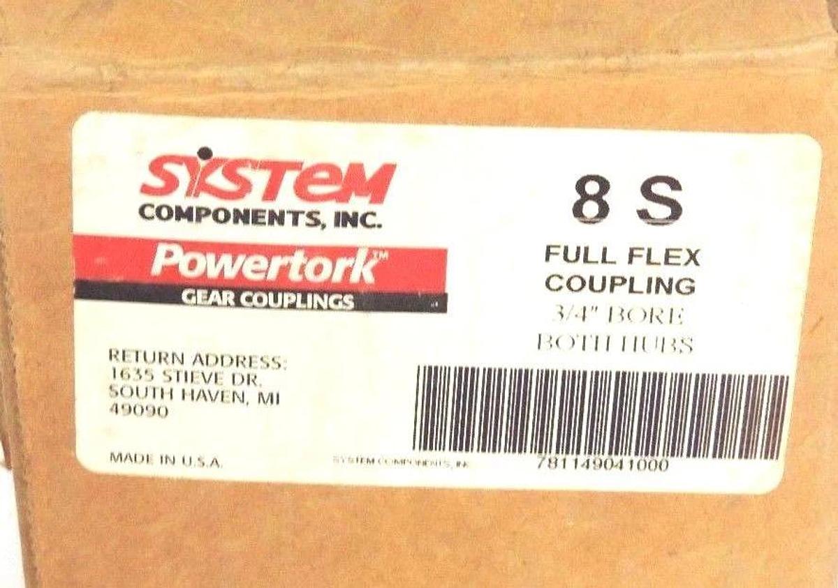 NIB SYSTEM COMPONENTS 8 S POWERTORK COUPLING 3/4'' BORE