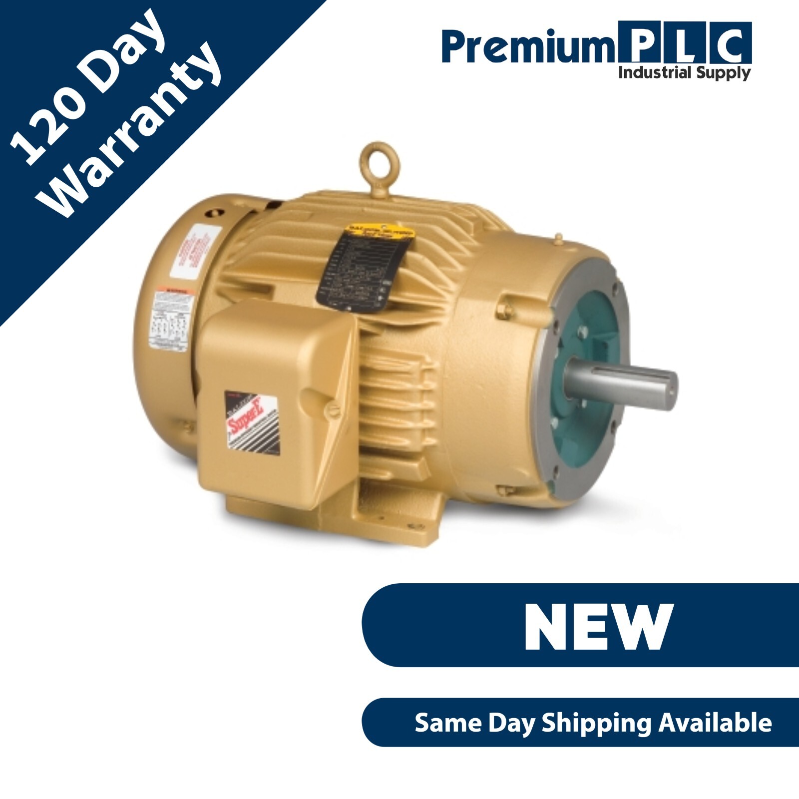 Used NEW BALDOR RELIANCE / ABB CEM3661T SUPER-E MOTOR 3HP, 1760RPM, 3PH, 60HZ, 182TC