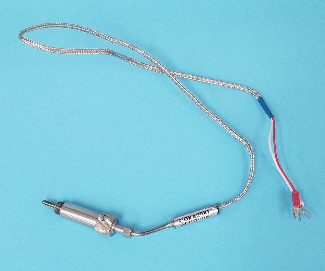 Used OKAZAKI AEROPAK KPN615821 THERMOCOUPLE ELEMENT SUS316, ELEMENT K, CLASS 2