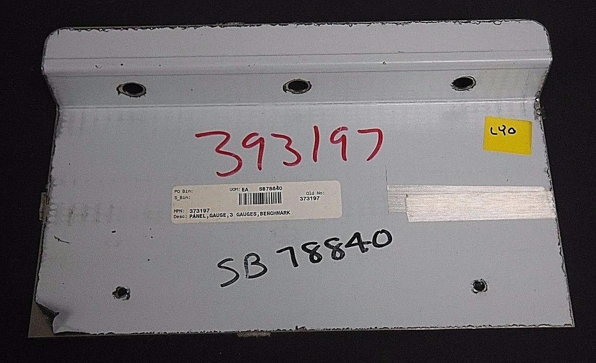 NEW 373197 PANEL, GAUGE, 3 GAUGES, BENCHMARK SB78840