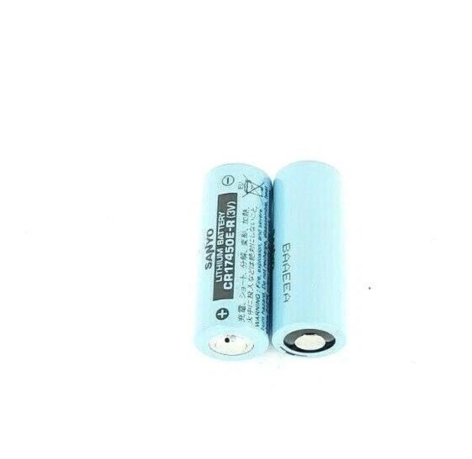 LOT OF 2 NEW SANYO ENERGY PLUS CR17450E-R (3V) LITHIUM BATTERIES CR17450ER