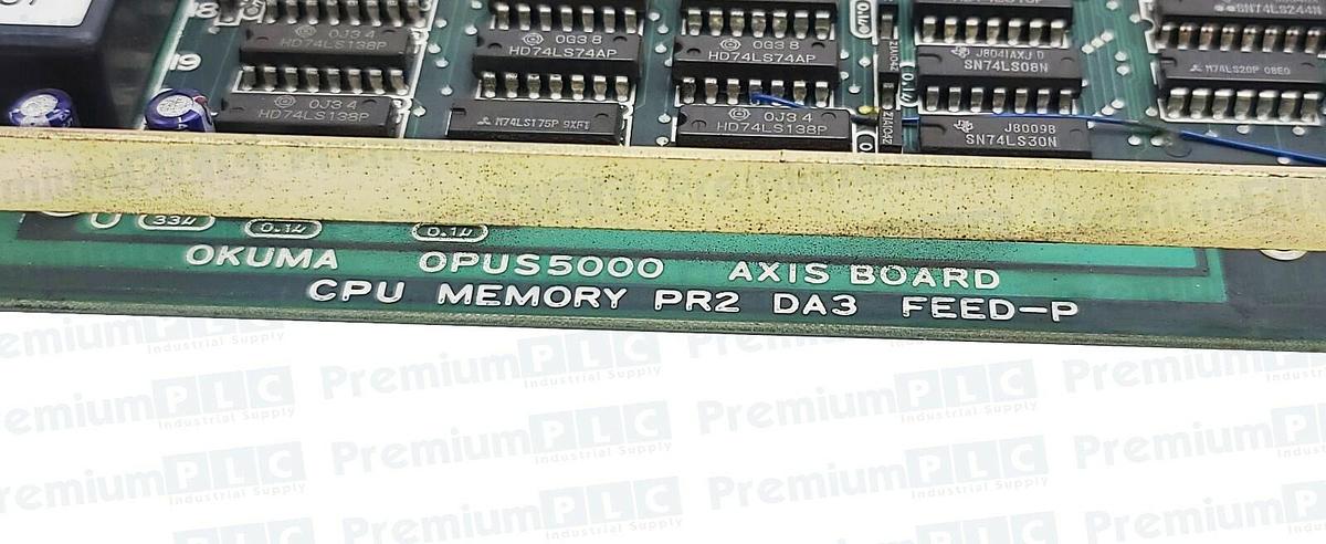 Used OKUMA OPUS5000 E4809-045-039 AXIS BOARD CPU MEMORY W/ E4809-045-040 AXIS CARD
