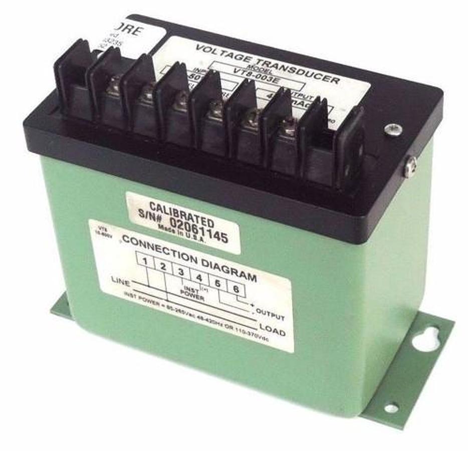 Used FLEX-CORE VT8-003E VOLTAGE TRANSDUCER 0-50VAC VT8003E