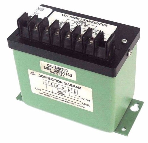 Used FLEX-CORE VT8-003E VOLTAGE TRANSDUCER 0-50VAC VT8003E
