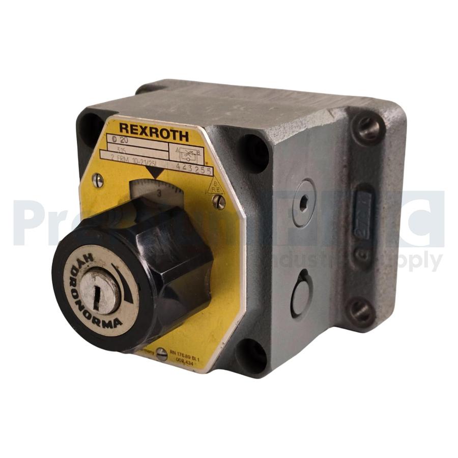 Used REXROTH 2FRM10-21/25L / 2FRM102125L HYDRONORMA CONTROL VALVE C 41 R900423255