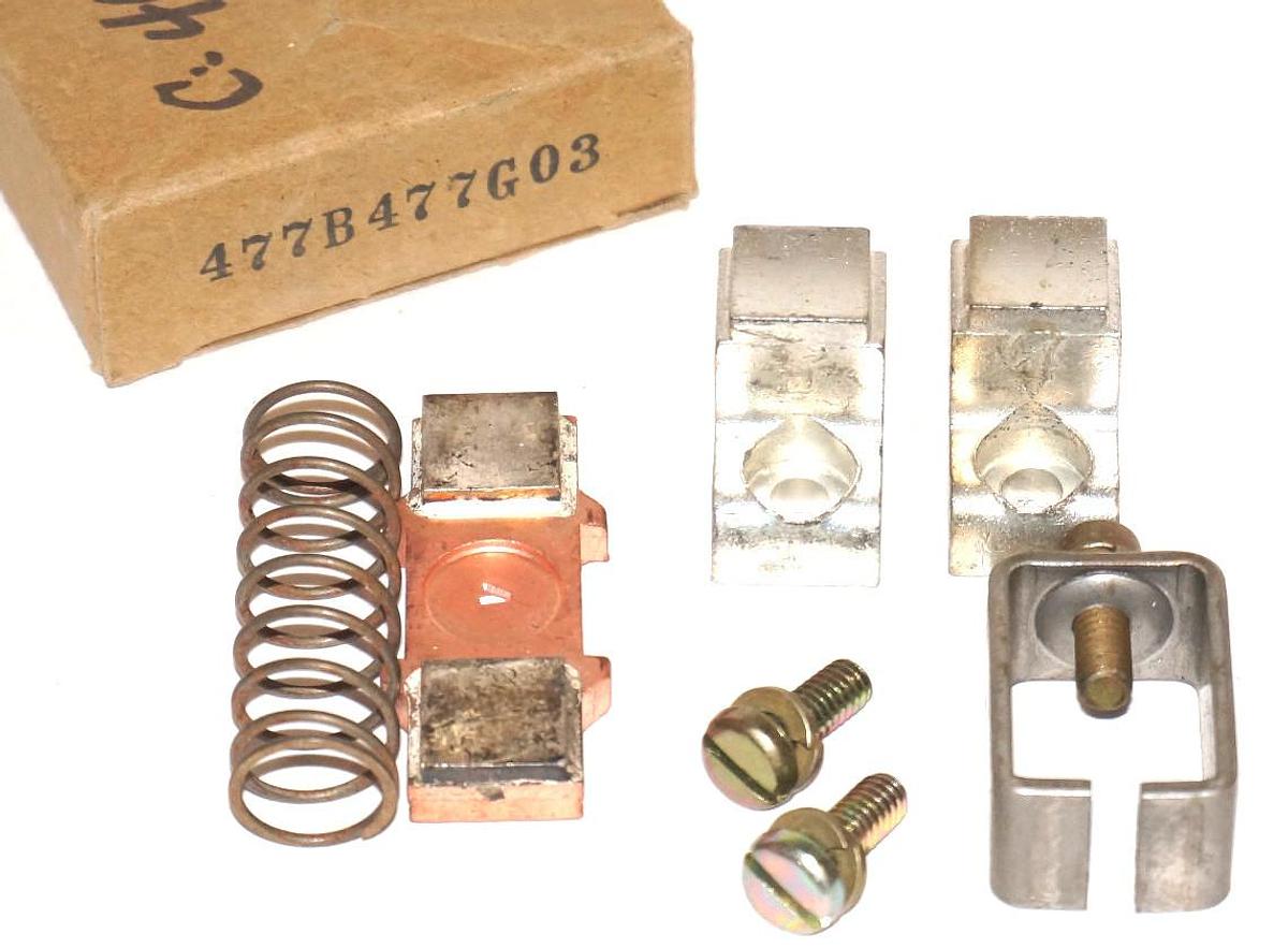 Used NEW CUTLER HAMMER 477B477G03 CONTACT KIT SIZE 5