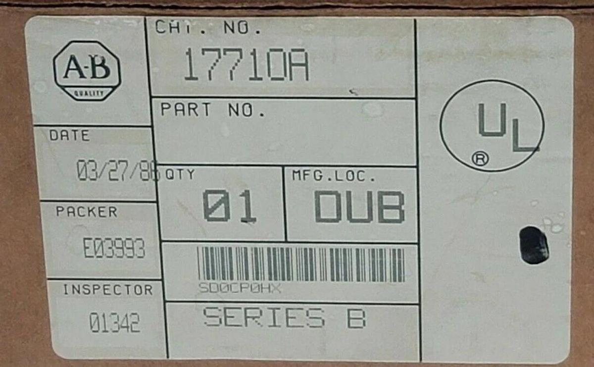 Refurbished REPAIRED ALLEN BRADLEY 1771-OA SER. B AC OUTPUT MODULE W/ 1771-WA SER. B