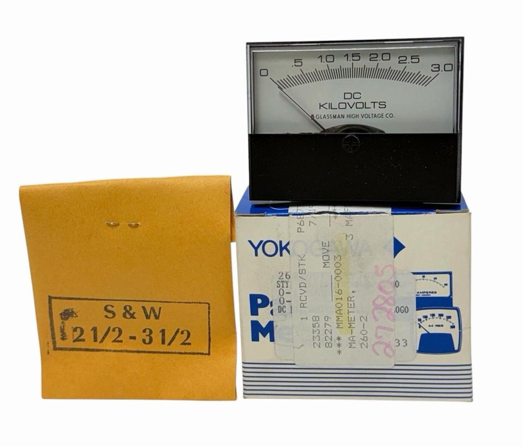 Used NIB YOKOGAWA 264200FA-FA9/JFF PANEL METER 0-1 MADC/0-3