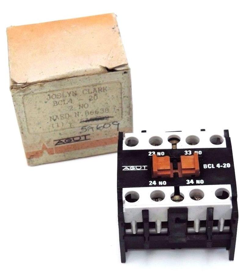 NIB JOSLYN CLARK AGUT BCL 4-20 CONTACTOR BCL4-20