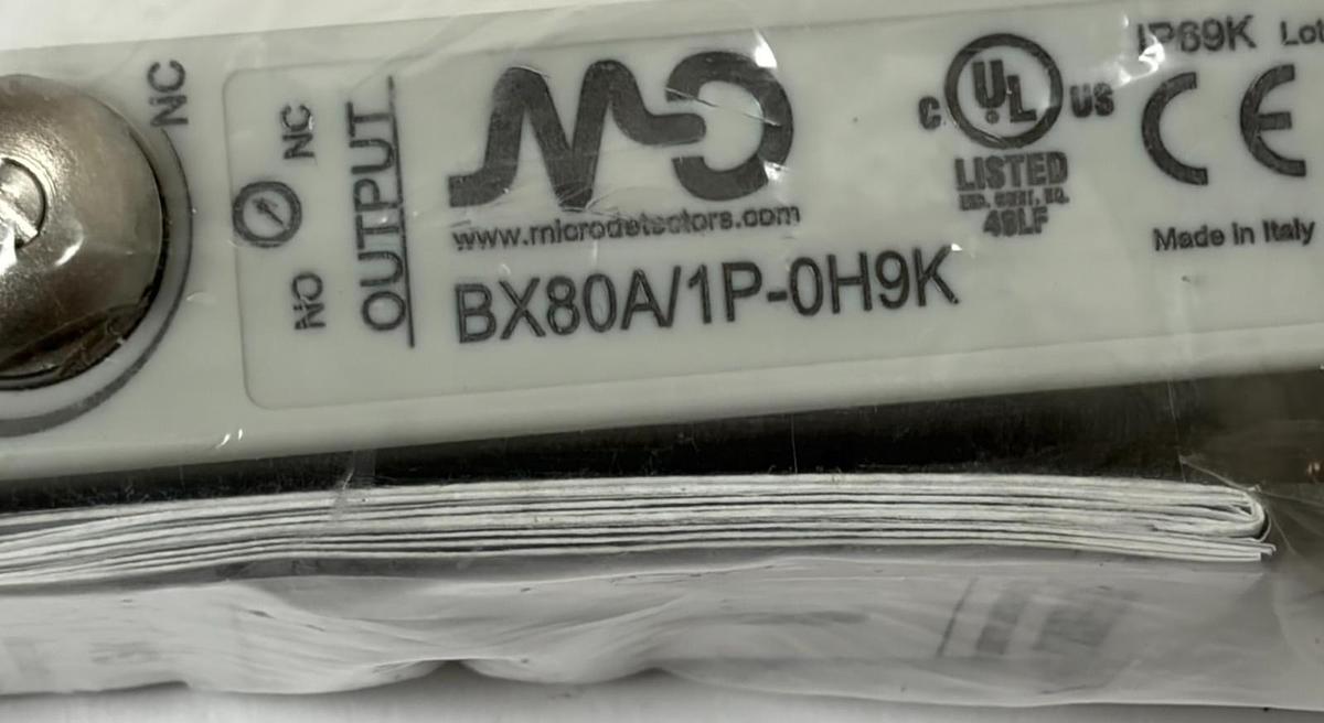 Micro Detectors BX80A/1P-0H9K High Resolution Area Sensor Receiver New Sealed
