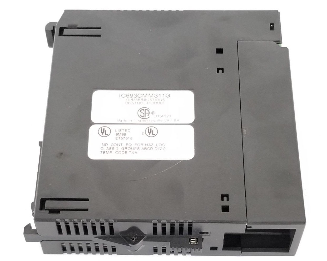 Used GE FANUC IC693CMM311G COMMUNICATIONS CONTROL MODULE (MISSING COVER)