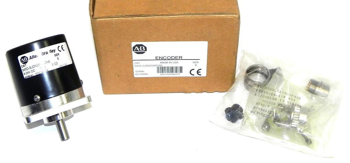 Used NIB ALLEN BRADLEY 845D-SJDN25ADCN5 ENCODER 845DSJDN25ADCN5 SER. B
