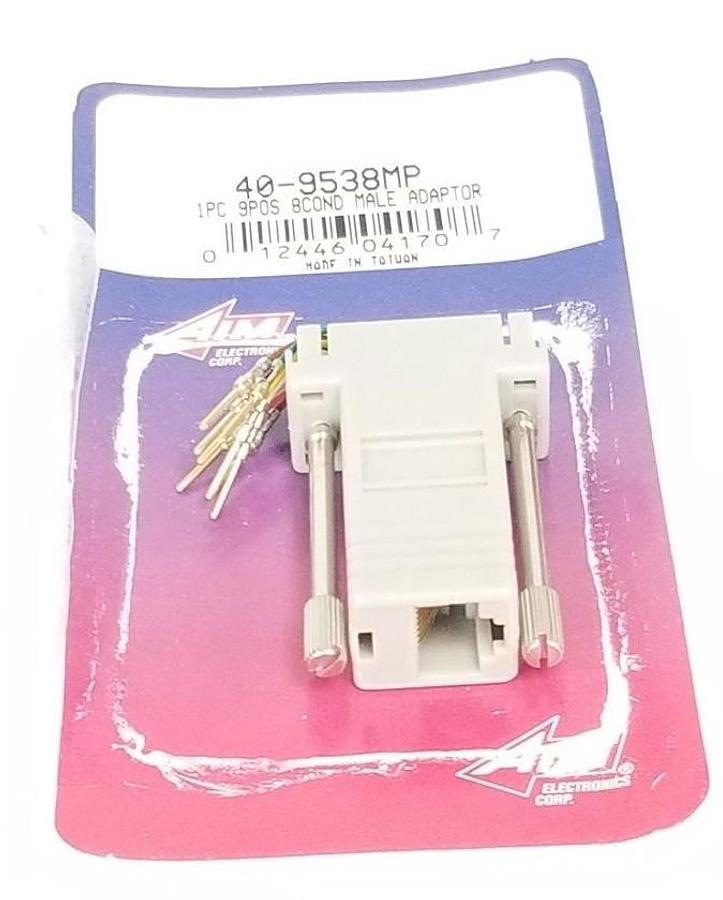 Used NEW AIM 40-9538MP 1PC 9POS 8COND MALE ADAPTOR 409538MP
