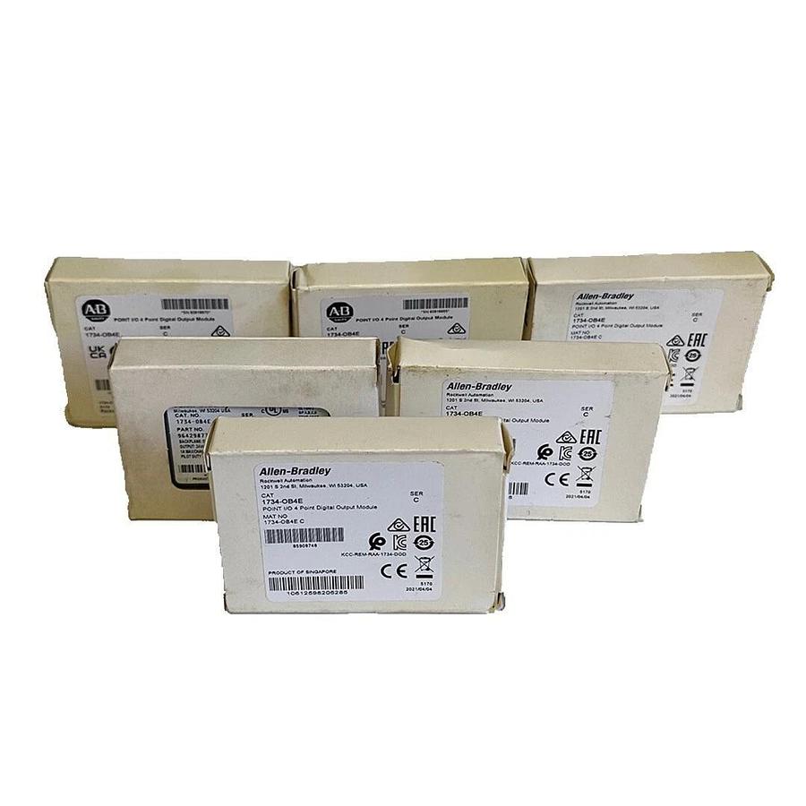 Used 6 NEW ALLEN BRADLEY 1734-OB4E /C POINT I/O 4-PT DIGITAL OUTPUT MODULE 1734OB4E