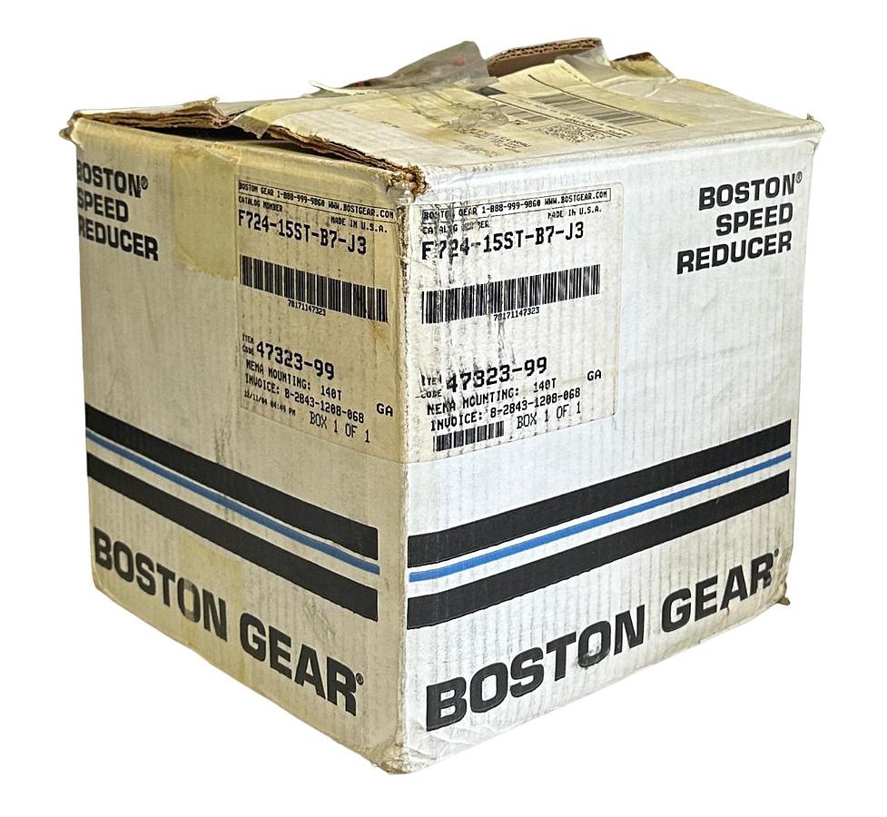 Used NEW BOSTON GEAR F724-15ST-B7-J3 / F72415STB7J3 WORM GEAR REDUCER 15:1 RATIO