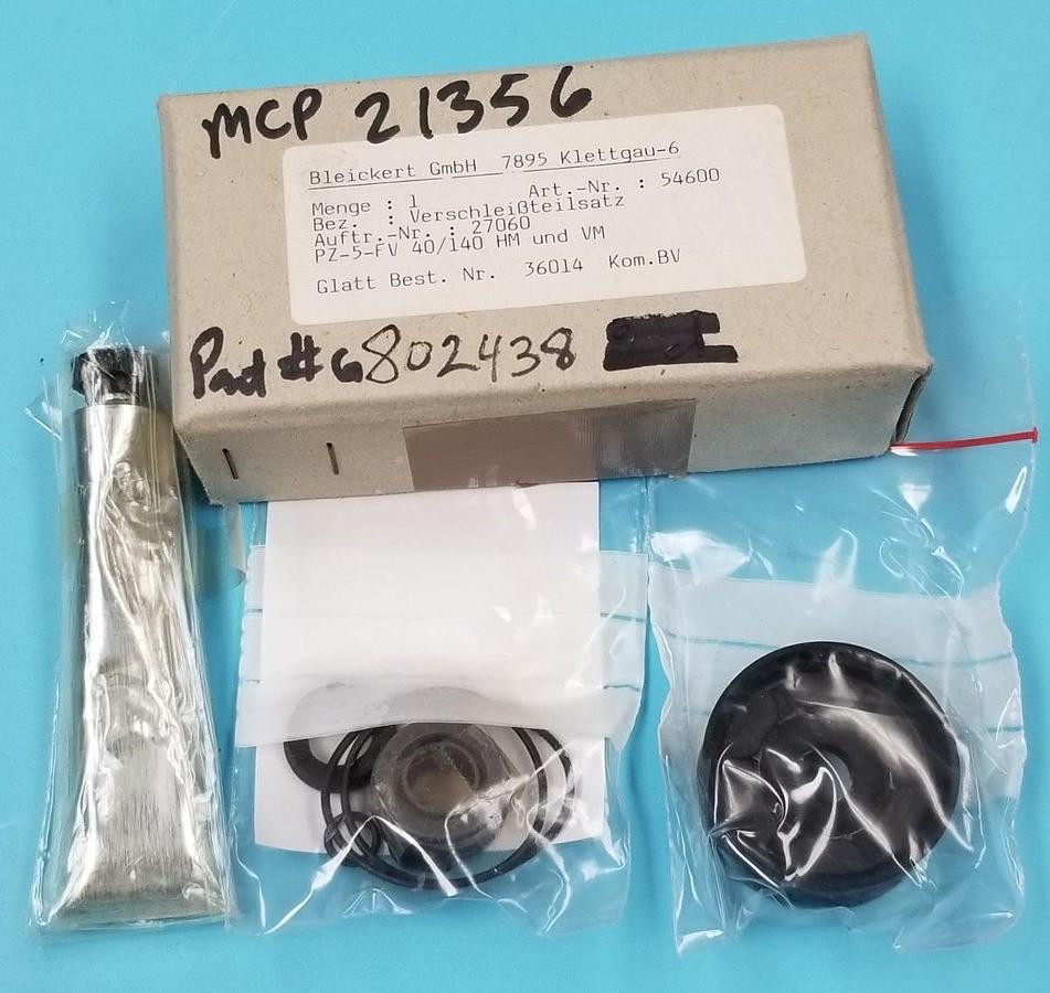 Used NIB BLEICKERT ART. NR. 54600 KIT, PZ-5-FV 40/140 HM AND VM, 27060