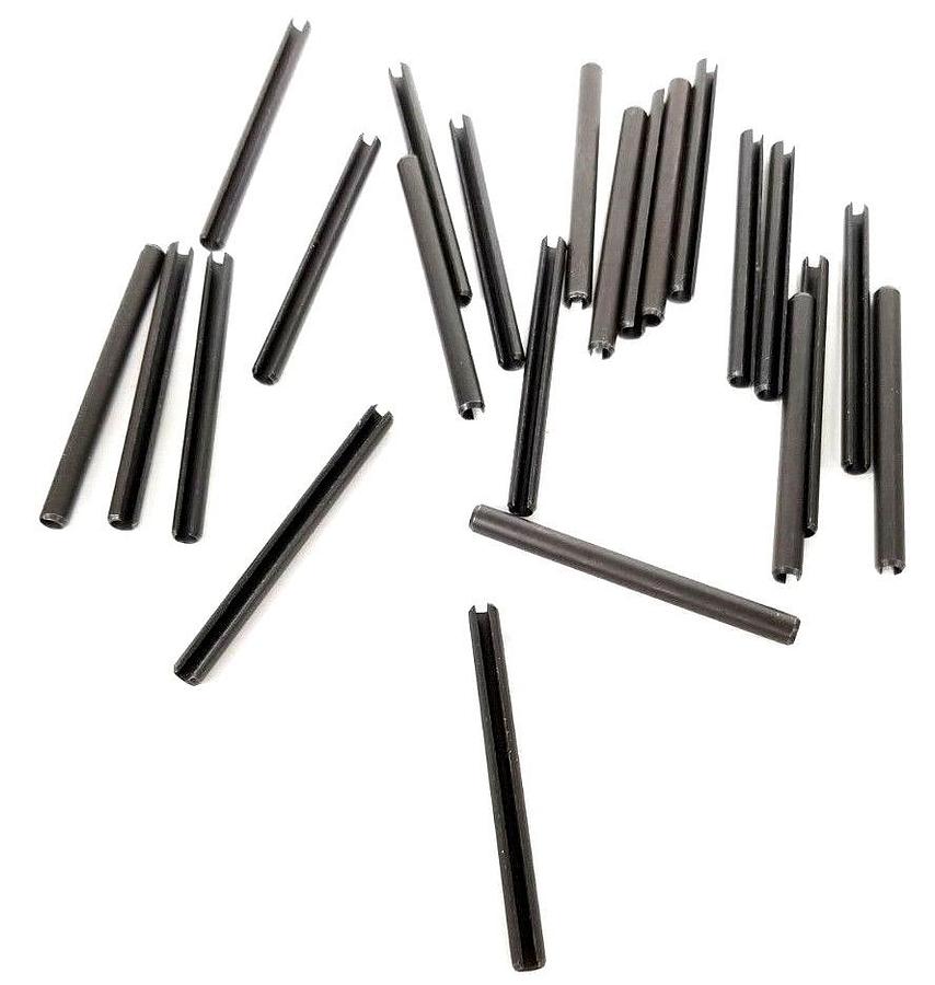 Used LOT OF 23 NEW GENERIC M4X50 SPRING ROLL PINS DIN 1481