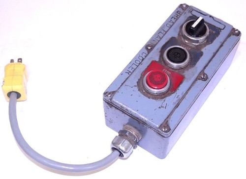 Used ALLEN BRADLEY 800T-3TA PUSHBUTTON STATION W/ HUBBELL PLUG