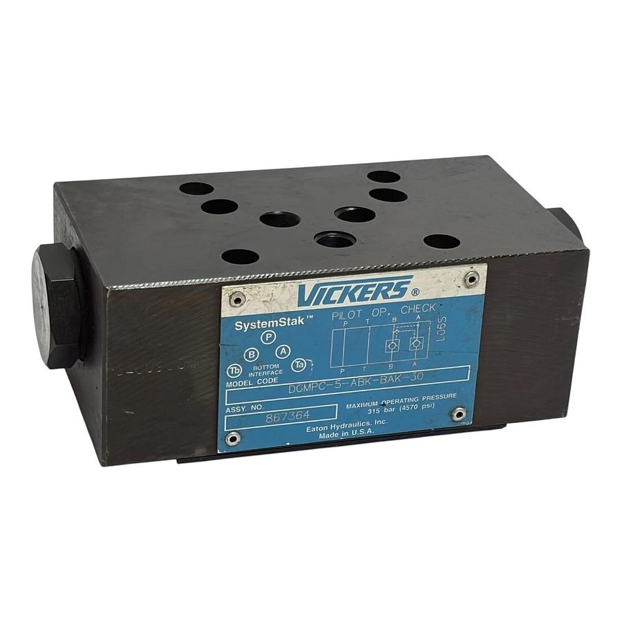 Vickers DGMPC-5-ABK-BAK-30 Pilot Operated Check Valve Eaton 867364 New Surplus