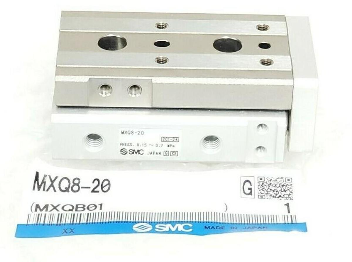 NEW SMC MXQ8-20 SERIES MXQ AIR SLIDE TABLE CYLINDER MXQB01 MXQ820