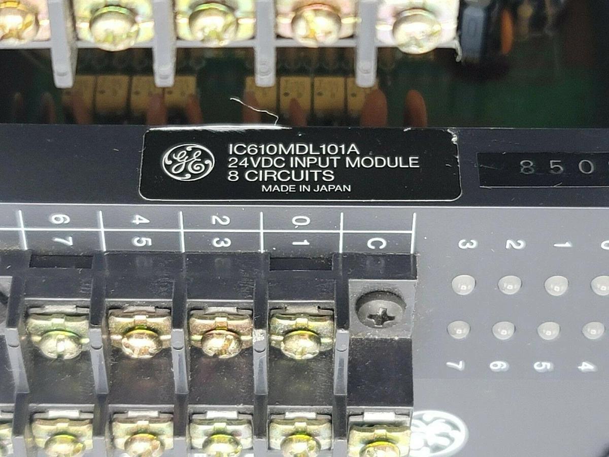 Used GE FANUC IC610CHS100A RACK W/ POWER SUPPLY, IC610MDL175A, IC610MDL101A