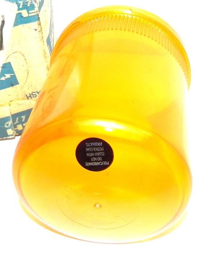 NIB MOFLASH YELLOW SIGNAL LIGHT COVER POLYCARBONATE