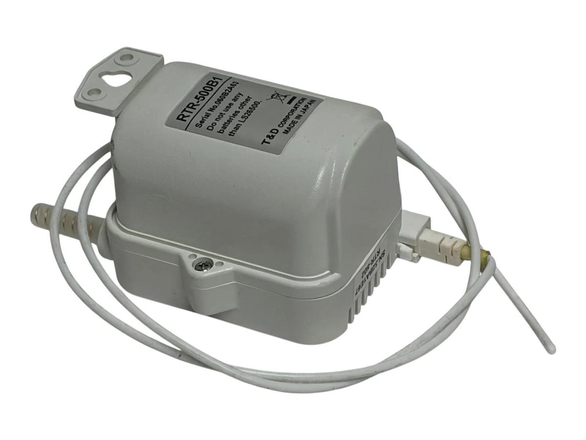 Used T&D RTR-502 Wireless Temp Data Logger RTR-500B1 Battery Adaptor with Battery