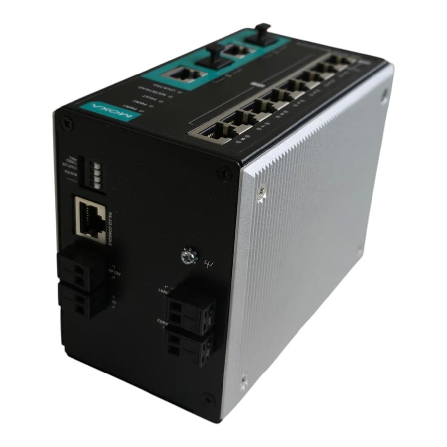 Used Moxa EDS-P510A Managed Ethernet PoE+ Switch EDS-P510A-8PoE-2GTXSFP V1.1.0 NSMP
